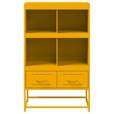 Vidaxl Skříň highboard hořčicově žlutá 68x39x111,5 cm ocel