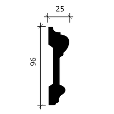 Profhome Decor Nástěnná lemovací lišta Profhome 151307 styl neoklasicismus 2 m