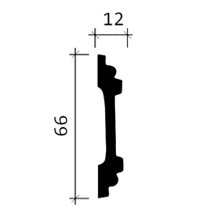 Profhome Decor Nástěnná lemovací lišta Profhome 151336 styl neoklasicismus 2 m