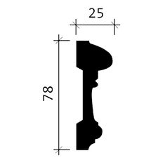 Profhome Decor Nástěnné lemovací lišty Profhome 151340 1 karton s 8 ozdobnými lištami 16 m