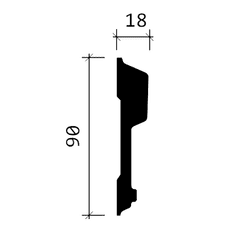 Profhome Decor Nástěnné lemovací lišty Profhome 151344 1 karton s 16 ozdobnými lištami 32 m