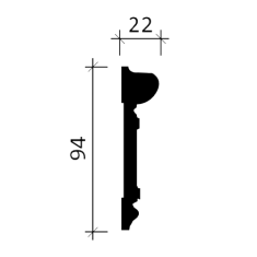 Profhome Decor Nástěnná lemovací lišta Profhome 151345 styl neoklasicismus 2 m