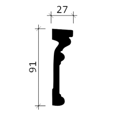 Profhome Decor Nástěnné lemovací lišty Profhome 151347 1 karton s 14 ozdobnými lištami 28 m