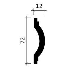 Profhome Decor Nástěnné lemovací lišty Profhome 151360 1 karton s 12 ozdobnými lištami 24 m