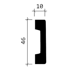 Profhome Decor Nástěnné lemovací lišty Profhome 151362 1 karton s 20 ozdobnými lištami 40 m