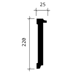 Profhome Decor Nástěnné lemovací lišty Profhome 151380 1 karton s 6 ozdobnými lištami 12 m