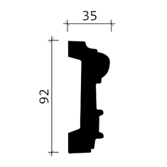 Profhome Decor Nástěnná lemovací lišta Profhome 151382 styl neoempír 2 m