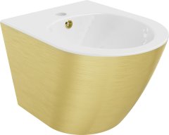 Mexen Mexen Lena závěsný bidet, vzor bílo/zlaté linky - 35224807 - MEXEN