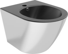 Mexen Mexen Lena závěsný bidet, matná černá/stříbrná - 35224874 - MEXEN