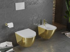 Mexen Mexen Lena závěsný bidet, bílá/zlatá - 35224806 - MEXEN