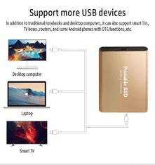 INTEREST Externí přenosný SSD disk 4TB vysokorychlostní 3.0 USB.