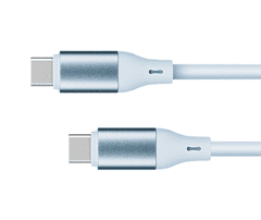 Krüger&Matz Kabel USB 100W silikonový Kruger&Matz KM1269-1BL USB - USB-C, 1m, sv. modrá