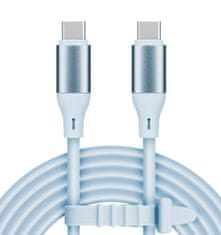 Krüger&Matz Kabel USB 100W silikonový Kruger&Matz KM1269-1BL USB - USB-C, 1m, sv. modrá