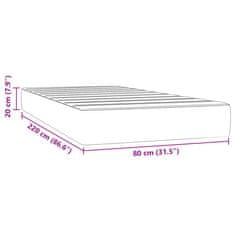 Petromila Taštičková matrace tmavě modrá 80 x 220 x 20 cm samet