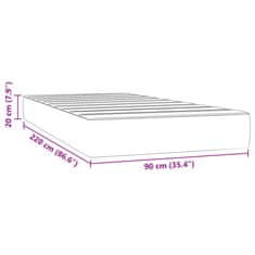 Petromila Taštičková matrace tmavě zelená 90 x 220 x 20 cm samet