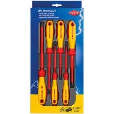 Knipex Šroubováky ploché a křížové, elektrikářské VDE 1000 V, 6 ks - Knipex 00 20 12 V01