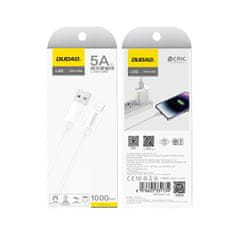 DUDAO L4SL USB-A/Lightning kabel, 2A, 1m - Bílá KP32936