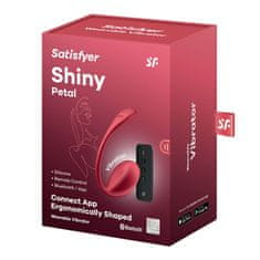 Satisfyer Satisfyer Shiny Petal APP (Red), vibrační vaginální vajíčko