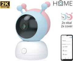 iGET iGET HOME Camera CS2 Baby - WiFi 2K IP kamera a chůvička, noční vidění, audio, 2x obal, teplota