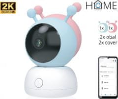 iGET iGET HOME Camera CS2 Baby - WiFi 2K IP kamera a chůvička, noční vidění, audio, 2x obal, teplota