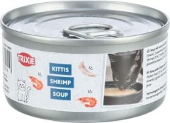 Trixie Shrimp Soup krevety & kuře - tekutý pamlsek pro kočky, (BAL 4 x 80 g)