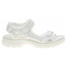 Ecco Sandály bílé 40 EU White-iridescent