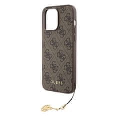 Guess Zadní kryt 4G Charm pro iPhone 15 Pro Max Tone on Tone Brown