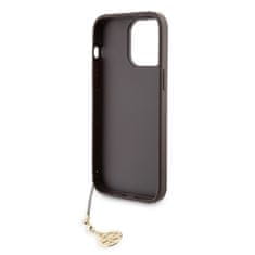 Guess Zadní kryt 4G Charm pro iPhone 15 Pro Max Tone on Tone Brown