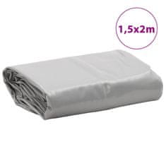 Vidaxl Plachta šedá 1,5 x 2 m 650 g/m²