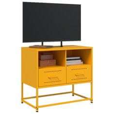 Vidaxl TV skříňka hořčicově žlutá 68 x 39 x 60,5 cm ocel