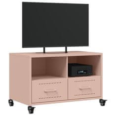 Vidaxl TV skříňka růžová 68 x 39 x 43,5 cm ocel