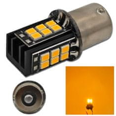 motoLEDy LED PY21W žárovka BAU15S 12V CANBUS oranžová