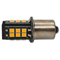 motoLEDy LED PY21W žárovka BAU15S 12V CANBUS oranžová