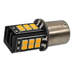 motoLEDy LED PY21W žárovka BAU15S 12V CANBUS oranžová