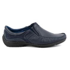 Pánské mokasíny slip-on kožené boty velikost 45