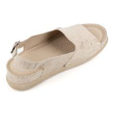 Dámské kožené sandály 1218 beige velikost 39