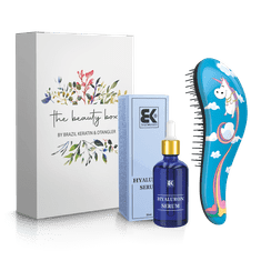 Dtangler Dárkový balíček Beauty Box - Hyaluronové sérum + Dtangler Blue Unicorn