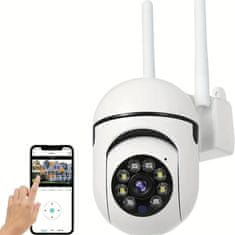 Mormark Bezdrátová IP venkovní wifi kamera s aplikací v telefonu, nočním viděním, otočným ovládáním DIGICAM, WIFI, IP, Full-HD, 1080p, 340° 