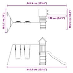 Vidaxl Dětské hřiště na zahradu masivní dřevo douglasky