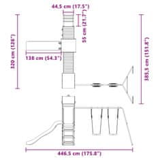 Vidaxl Dětské hřiště na zahradu impregnované borové dřevo