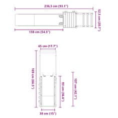 Vidaxl Dětské hřiště na zahradu impregnované borové dřevo