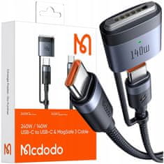 Mcdodo Mcdodo Kabel Nabíjecího Adaptéru Macbook Air Pro Usb-C Magsafe 3 140W 2M