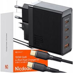 Mcdodo Mcdodo Rychlá Nabíječka Pro Macbook 4X Usb-C Usb 100W Kabel 2M