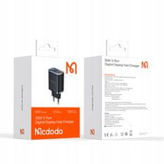 Mcdodo Mcdodo Rychlá Nabíječka Pro Iphone 2Xusb-C 1Xusb Pd 30W Led Metr