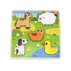 shumee Viga 44662 Dřevěné puzzle - Farma