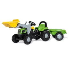 shumee Rolly Toys 023196 Rolly Kid Deutz Fahir 5115G TB tahač s lžící a přívěsem