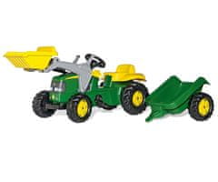 shumee Rolly Toys 811496 Rolly Junior Traktor John Deere s lžící a přívěsem