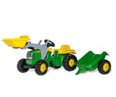 shumee Rolly Toys 023110 Rolly Kid John Deere Traktor s lžící a přívěsem