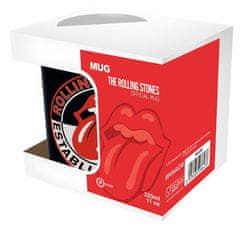 CurePink Keramický hrnek The Rolling Stones: Established (objem 320 ml)