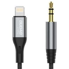 DUDAO Audio kabel Lightning - Mini Jack 3,5mm - 1m - Šedá KP32931